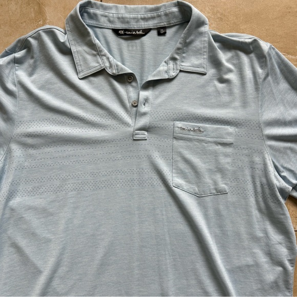 Travis Mathew Light Blue Golf Polo - Picture 3 of 4